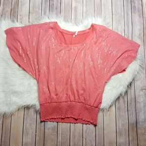 Studio Y Sequined Flowy Top